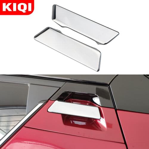 KIQI Car Styling Rear Door Handle Protection Trim Cover Doors Handle Sticker for Toyota C-HR CHR 2016 - 2020 Accessories
