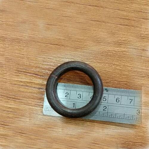 Ring Wood Beads, 50pcs Large Wooden Beads, (45mm x 8mm) Brown Wood Bead, Donut Natural Wood Beads