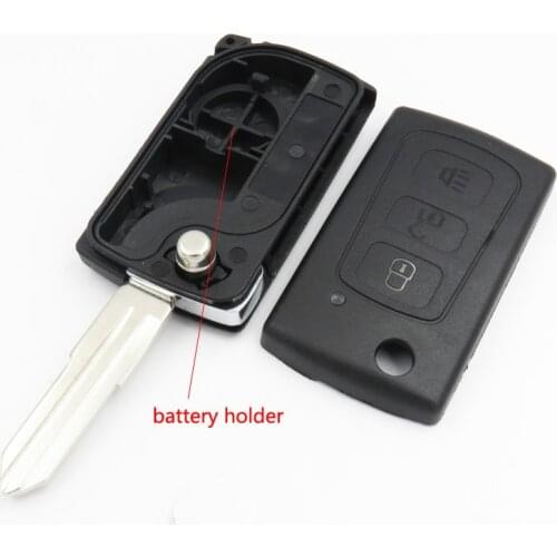 Cocolockey Flip Car Key for Great Wall H3 H5 Key Shell Auto Replacement Parts Folding Remote Case with Battery Inside No Logo