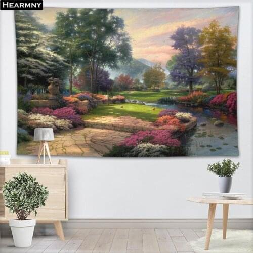 Arts Hanging Hometown Tapestry Home Decor Decorative Woods Printing Wall Tapestry Yoga Beach Towel 100x150CM,140x250CM