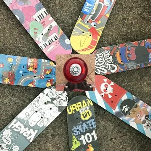 Childrens 60cm Scooter Wholesale Four-wheeled Nine-layer Double-turned Maple Double-sided Pattern Boys And Girls Beginners