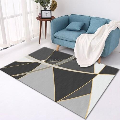 Home Bedroom Decor Summer Carpets Floral Prints Modern Living Room Decoration Bed Bedside Blanket Area Rug Floor Protection Mat