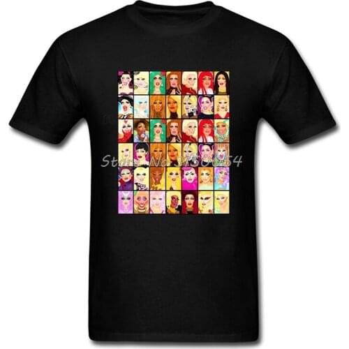 Rupauls Drag Race Queens T Shirt New Simple TShirt Summer Cotton T-shirt Men Short Sleeve O-neck Tees Tops Hip Hop Harajuku
