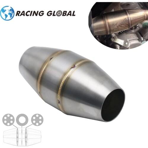 ALCON-Motorcycle 48mm DB Killer Modified Exhaust Pipe Muffler Expansion Chamber Refit Exhaust Pipe Back Pressure Core Silencer