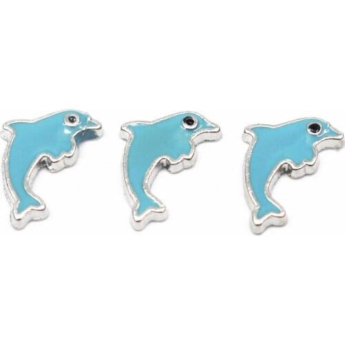 Hot selling 10pcs/lot dolphin floating charms sports rugby charms living glass memory lockets diy jewelry