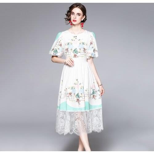 HIKAEOM Summer Dresses With Lace