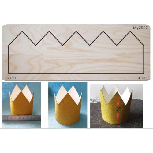 Crown wooden die cutting scrapbook steel wooden die