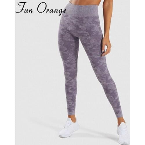 Camouflage Push Up Sporting Leggings Women Fitness Gym Leggings High Waist Workout Slim Pencil Pants Leggings