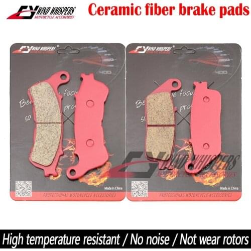 Motorcycle Ceramic Front Rear Brake Pads For Honda SW-T 400 FJS 400 D9/A9/AB 2009-2016 SW-T 600 Silverwing FJS 600 AB 2011-2016