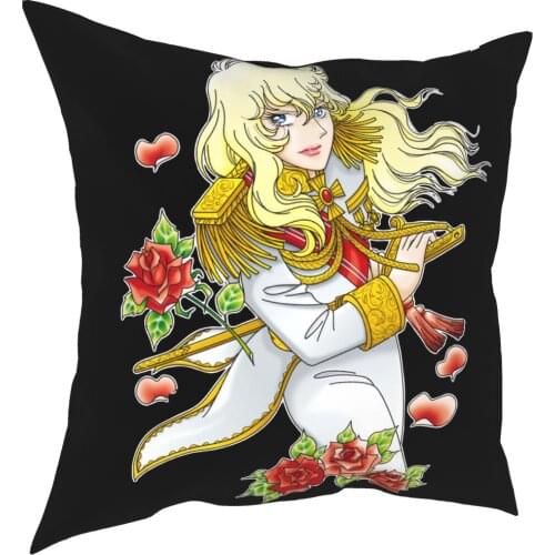 Oscar The Rose Of Versailles Pillow Case Home Decorative Anime Manga Cushion Cover Throw Pillow for Home Double-sided Printing