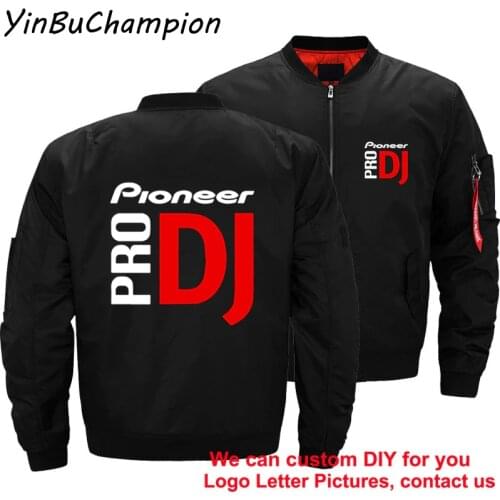 Pioneer Pro DJ Windbreaker Pilot Coat Mens Bomber Jackets Male Clothes Streetwear Ma-1 Flight Pilot Air Coats Plus Size 5XL