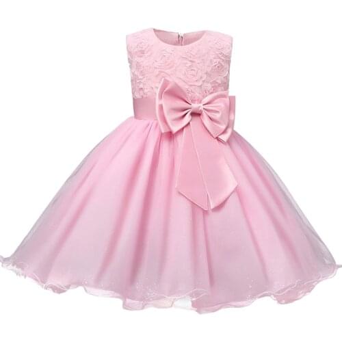 Flower Girl Dress For Birthday Party 0-12 Years Sequined Outfits Children Girls First Communion Girls Dress Kids Wear Robe Fille