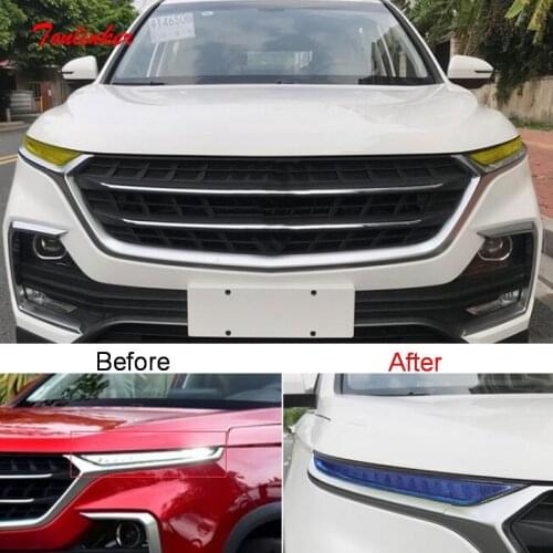 Tonlinker Exterior Car Daylight Color Changing Film Cover for Chevrolet CAPTIVA 2019-20 Car Styling 2 PCS PVC Cover stickers
