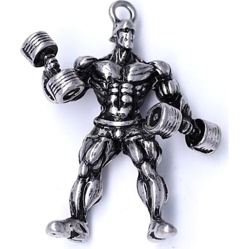 Hot Variety Shape Bodybuilding Muscles Hercules Charms & Pendants FIT Gym Fitness Gift Accessories