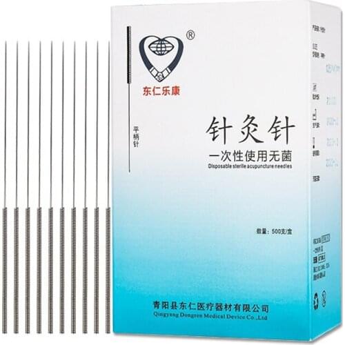 Dropshipping Acupuncture Needles 500 Needle Acupuncture Disposable Needle Beauty Massage Sterilze Needle With Tube