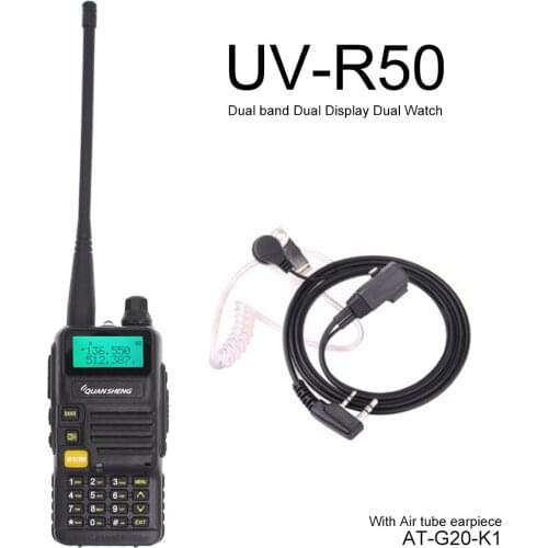 QUANSHENG vhf uhf UV-R50 walkie talkie UVR50 5W FM Transceiver Ham radio 2 WAY Radio Station