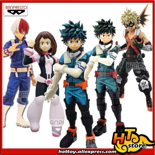 SALE0a 100% Original Banpresto Texture Collection Figure - Izuku Midoriya SHOTO TODOROKI Katsuki Bakugo from "My Hero Academia"
