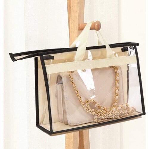 PVC Bag Dust Bag Storage Bag Transparent Jelly Protective Bag Wardrobe Bag Moisture-proof Ladies Handbag clear bags for women