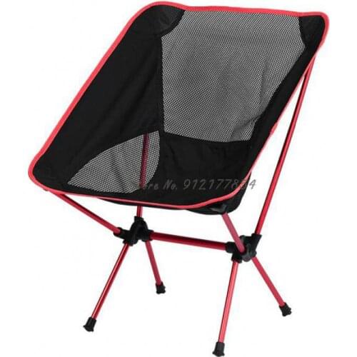Outdoor Folding Chair Super Portable Leisure Beach Moon Chair Outdoor Camping Fishing Chair Aluminum Alloy Horse Stool