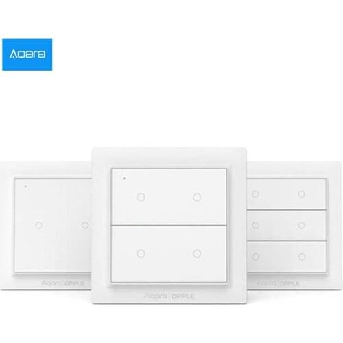 2020New Aqara Opple Wireless Smart Switch No Wiring Required Work With Smart Home App Apple HomeKit Wall Switch Global Version