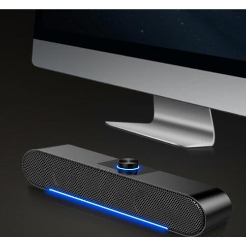 USB Bluetooth Speaker Wired Computer Speaker Bass Stereo Powerful Music Player Subwoofer For PC Laptop