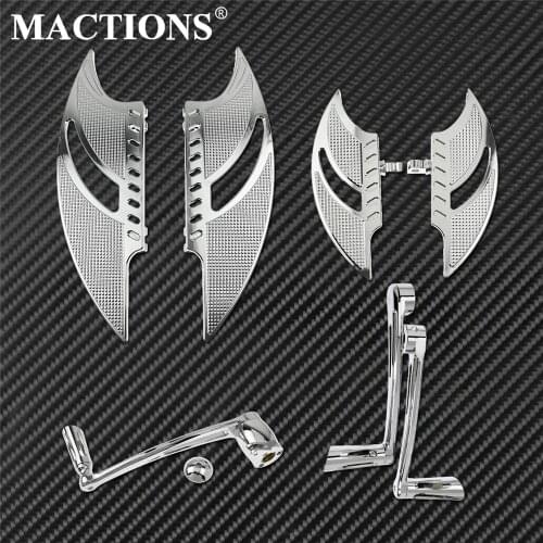 Motorcycle Driver Passenger Floorboard Foot Board &Toe Heel Shift Lever Arm For Harley Touring 2014-Up Road Glide FLTRX FLHR