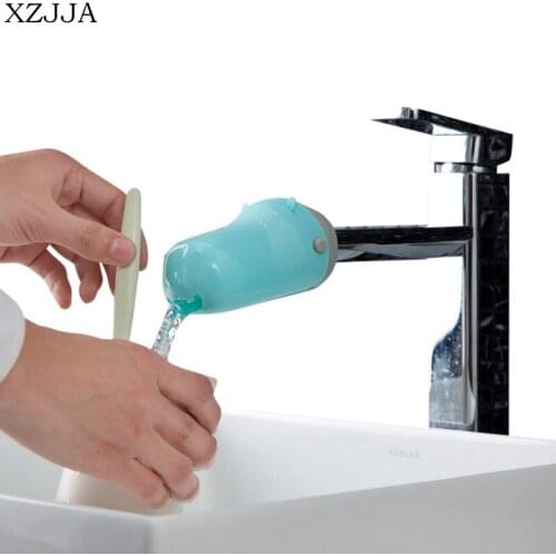 XZJJA 1PCS Cartoon Sink Faucet Extender For Children Washing Hands Tool Kitchen Bathroom Water Tap Accessories Toilet Organizer