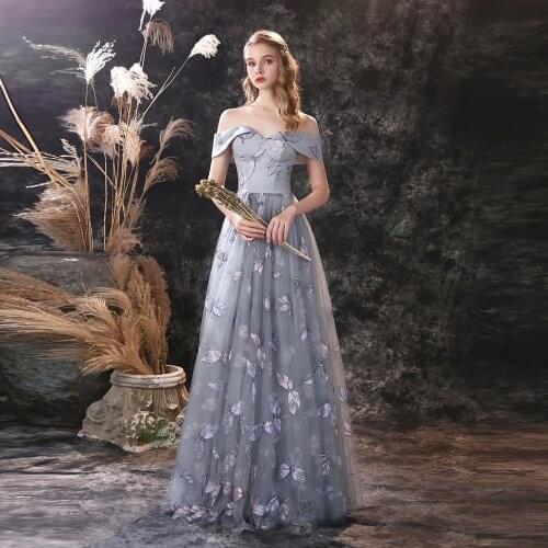 Girls Pageant Dresses Strapless Cap Sleeve Dragonfly Emboridery Evening Gowns Long Tulle Women Prom Dress Lace Up Back