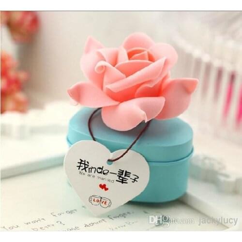Heart Shaped Tinplate Candy Box With Rose Flower Fashion Gift Boxes For Romantic Wedding Favor Free Shipping