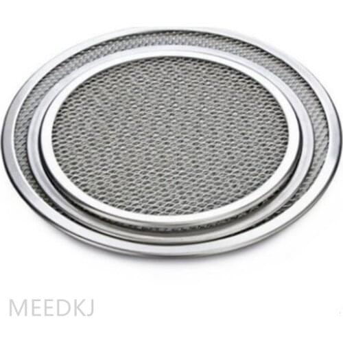 1 piece/set of thick pizza mesh plate 6 -9 inch aluminum alloy pizza mesh baking plate pizza drying net pizza plate baking mold