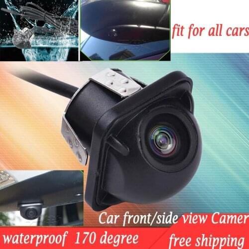 Waterproof Mini Wide Angle HD CCD Normal Image Car Front View Camera Universal car Front Side view Side view parking Camera