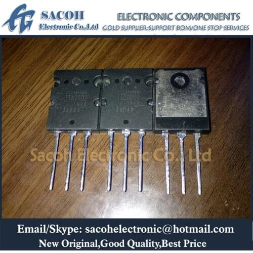 Free Shipping 5Pairs TTC0002 + TTA0002 TO-3PL NPN+PNP Power Amplifier Transistor