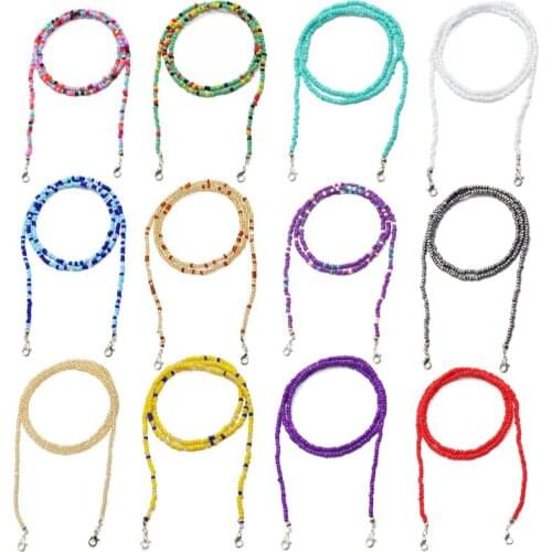 2020 Fashion Mask Lanyard Chain for Women Metal Sunglasses Cords Casual Glass Strap Beaded Eyeglass Chain for Glasses Women