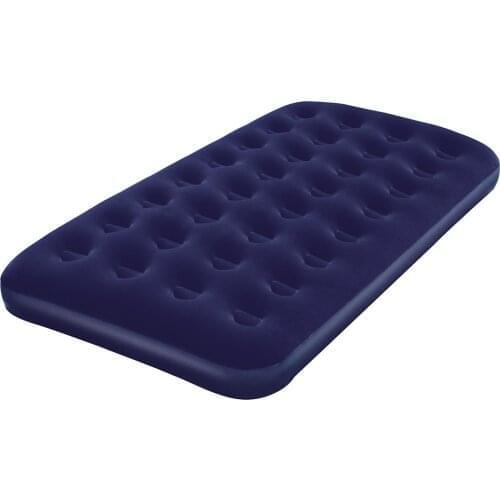 Flocked Twin Blue Single Inflatable Bed