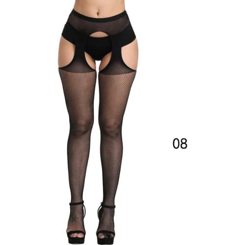 Thin Pantyhose Women Sexy Solid Fishnet Tights Clothes For Women Stockings Black Mesh Tights Lace Sexy Lingerie