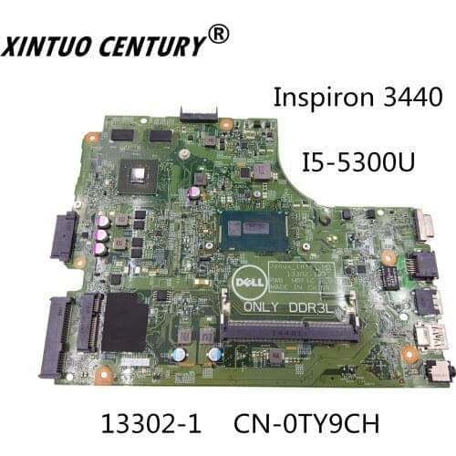 For DELL 3440 CN-0TY9CH 0TY9CH TY9CH Laptop motherboard 13302-1 With SR23X I5-5300U CPU 100% working well