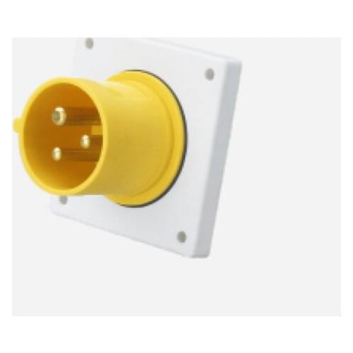 N-623-4 32A 110-130VAC 2P+E 3pin Industrial Plug with CE ROHS 1 year warranty IP44 Degree PA66