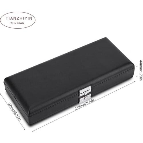 Oboe Reed Case Wooden + PU Leather Reed Cover Holder 2 Layers Carrying Box for 40pcs Oboe Reeds Reed Hold