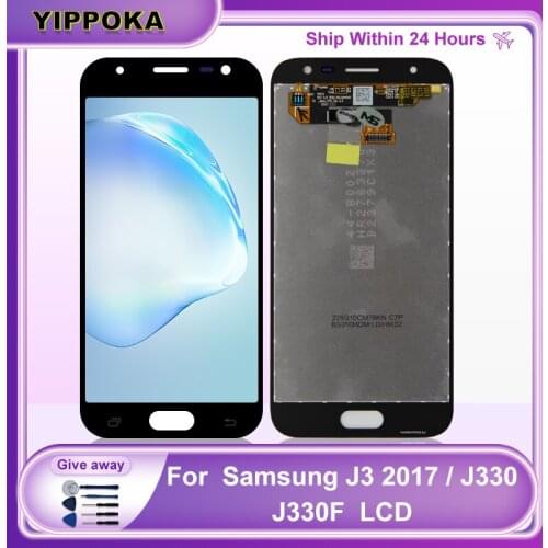 Original For Samsung Galaxy J3 2017 J330 J330F LCD Touch Screen Digitizer Display Replacement Parts J3 Pro 2017 SM-J330FN LCD