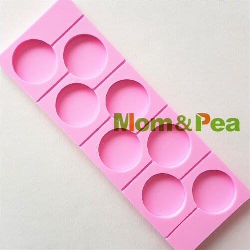 Mom&Pea 1295 4.5cm Lollipops Silicone Mold Cake Decoration Fondant Cake 3D Mold Food Grade