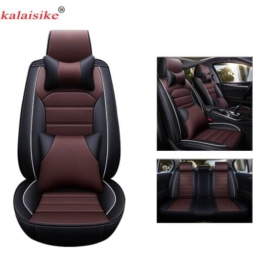 Kalaisike universal leather car seat covers for Honda all model URV fit accord jazz city XRV HRV vezel CRV CIVIC Insight Spirior