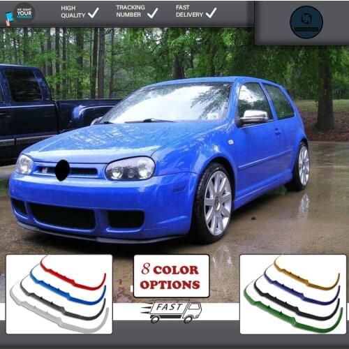 For vw golf r32 mk4 front lip universal spoiler lip bumper 3 piece free fast shipping designed full harmony body kit design