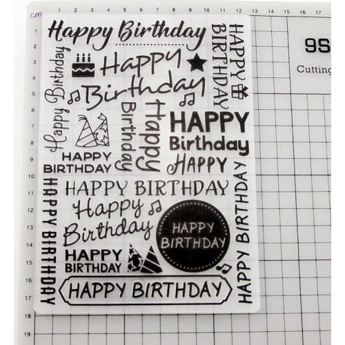 YINISE Plastic Embossing Folder For Scrapbook Stencils BIRTHDAY DIY PAPER Album Cards Making CRAFT SUPPLIES Scrapbooking MOLDS