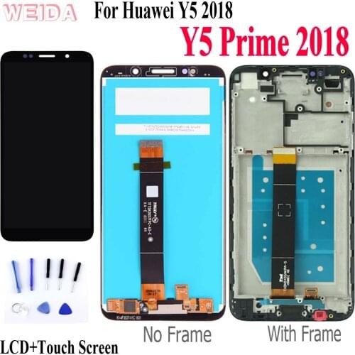 5.45" LCD for Huawei Y5 Prime 2018 LCD Display Touch Screen Digitizer Assembly With Frame Replacement For HUAWEI Y5 2018 Screen