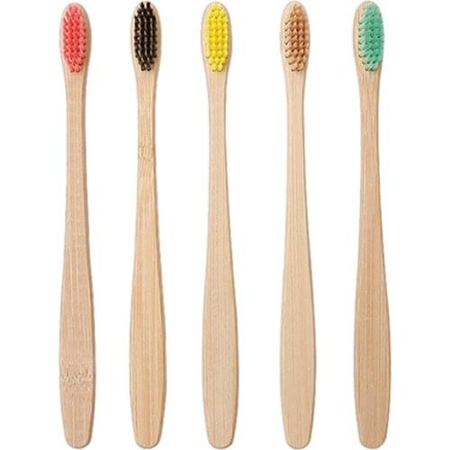1/5Pcs/set Natural Bamboo Toothbrush Portable Soft Hair Health Tooth Brush Eco Friendly Brushes Oral Care Tools Teeth Cleaning