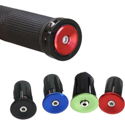 1 Pair Mountain Bike Accessories for 22mm Bike Grips Handlebar Cap Aluminum Alloy Cycling Handle Bar End Plugs Bicycle Parts