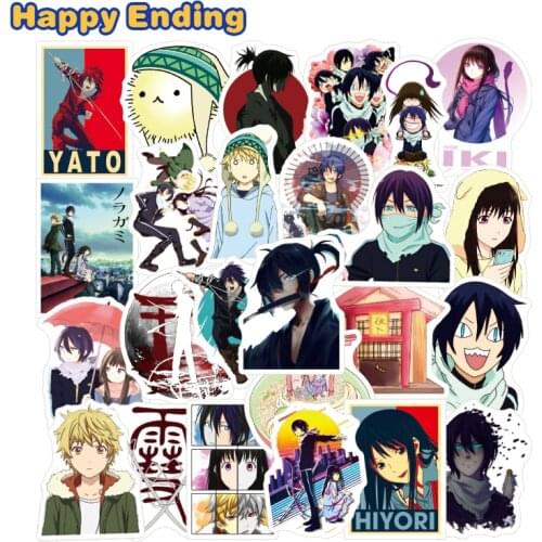 10/25 PCS Japan Classic Anime Noragami Stickers For Motorcycle Skateboard Bike Laptops Phones Guitar Wandering Gods Toy Stickers
