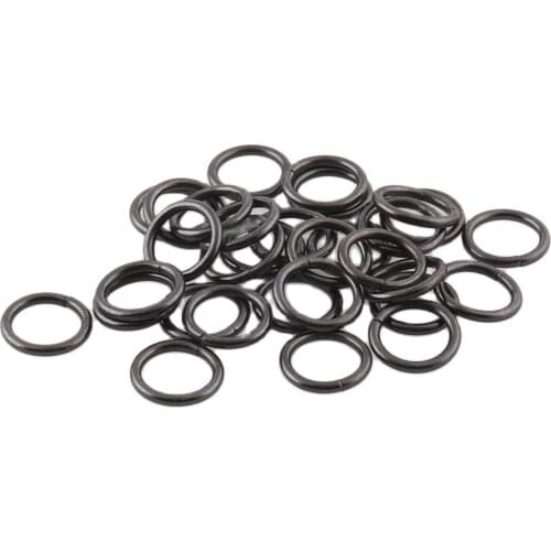 100pcs small gun black o ring purse ring Tiny Jump Ring chain connector Round Jumpring key chain hardware inner 9mm