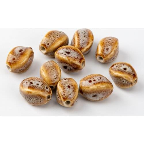 16# 20pcs Screwy Rhombus Shape unique Ceramic beads for necklace making beads jewelry China Ceramics beads #A522B