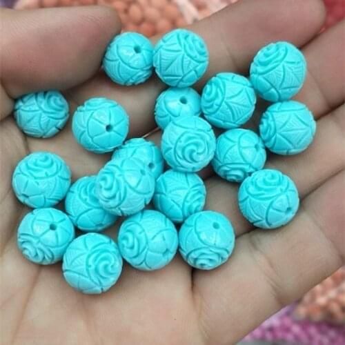 20pcs new flower beads round shape clay material for women bracelets making top fashion jewelry diy beads jewelry accessories